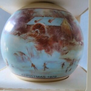 Collectible Vintage Hallmark Glass Ornament “A Cherished Friendship” 1979